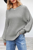 Casual Simplicity Solid Patchwork O Neck Tops