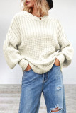 Casual Simplicity Solid Patchwork O Neck Tops