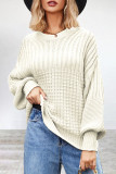 Casual Simplicity Solid Patchwork O Neck Tops