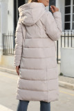Casual Street Solid Pocket Zipper Hooded Collar Outerwear