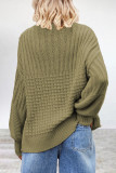Casual Simplicity Solid Patchwork O Neck Tops