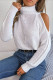 Casual Street Solid Hollowed Out Turtleneck Tops