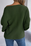 Sexy Simplicity Solid Oblique Collar Tops