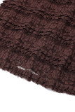 Sexy Solid Fold U Neck Wrapped Skirt Dresses