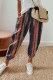 Casual Striped Pocket Printing Loose Harlan Full Print Bottoms