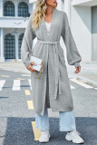 Casual Street Solid Frenulum Cardigan Collar Outerwear