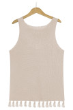 Sexy Solid Hollowed Out O Neck Tops
