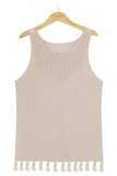 Sexy Solid Hollowed Out O Neck Tops
