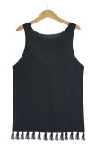 Sexy Solid Hollowed Out O Neck Tops