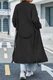Casual Street Solid Frenulum Cardigan Collar Outerwear