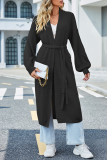 Casual Street Solid Frenulum Cardigan Collar Outerwear