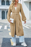 Casual Street Solid Frenulum Cardigan Collar Outerwear