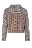 British Style College Plaid Pocket Turndown Collar Outerwear