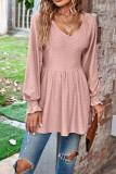 Sweet Simplicity Solid V Neck Tops
