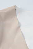 Sexy Solid Backless Fold V Neck A Line Dresses