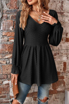 Sweet Simplicity Solid V Neck Tops