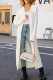 Casual Simplicity Solid Turndown Collar Outerwear