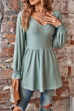 Sweet Simplicity Solid V Neck Tops