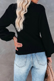 Casual Solid Patchwork V Neck Tops