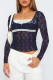 Sexy Sweet Solid Lace U Neck Tops