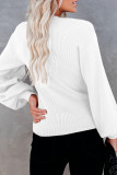 Casual Solid Patchwork V Neck Tops