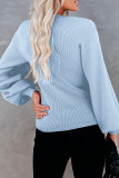 Casual Solid Patchwork V Neck Tops
