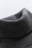 Casual Striped Contrast Turtleneck Tops