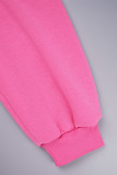 Casual Simplicity Solid O Neck Tops