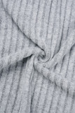 Casual Solid Buttons V Neck Tops