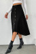 Elegant Solid Buttons Asymmetrical Loose High Waist Type A Solid Color Bottoms