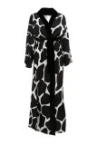 Casual Living Geometric Print Bandage Sleepwear