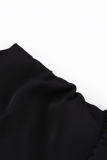 Sexy Solid Fold V Neck A Line Dresses