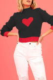 Sweet Solid Weave Half A Turtleneck Tops
