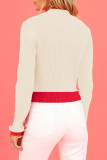Sweet Solid Weave Half A Turtleneck Tops