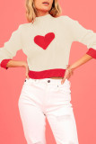 Sweet Solid Weave Half A Turtleneck Tops