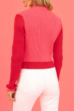 Sweet Solid Weave Half A Turtleneck Tops