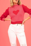 Sweet Solid Weave Half A Turtleneck Tops