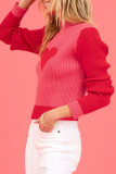 Sweet Solid Weave Half A Turtleneck Tops