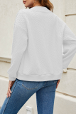 Casual Solid Zipper O Neck Outerwear