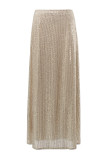 Sexy Solid Sequins Sequined Loose High Waist Straight Solid Color Bottoms