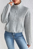 Casual Simplicity Solid Pocket Turndown Collar Tops
