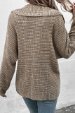 Casual Solid Patchwork Turndown Collar Tops