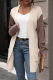 Casual Color Block Pocket Contrast Cardigan Collar Outerwear