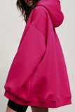 Casual Street Solid Pocket Hooded Collar Tops