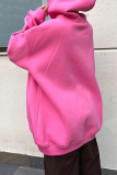 Casual Street Solid Pocket Hooded Collar Tops