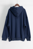 Casual Street Solid Pocket Hooded Collar Tops