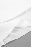 Elegant Solid Slit Regular High Waist Solid Color Bottoms