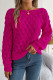 Casual Solid Hollowed Out Oblique Collar Tops
