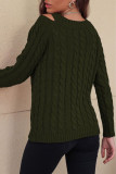 Casual Solid V Neck Tops