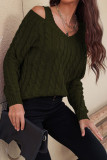 Casual Solid V Neck Tops